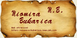 Miomira Bukarica vizit kartica